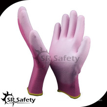 SRSAFETY 13 gants en nylon nylon sans aiguille portant une gaine PU